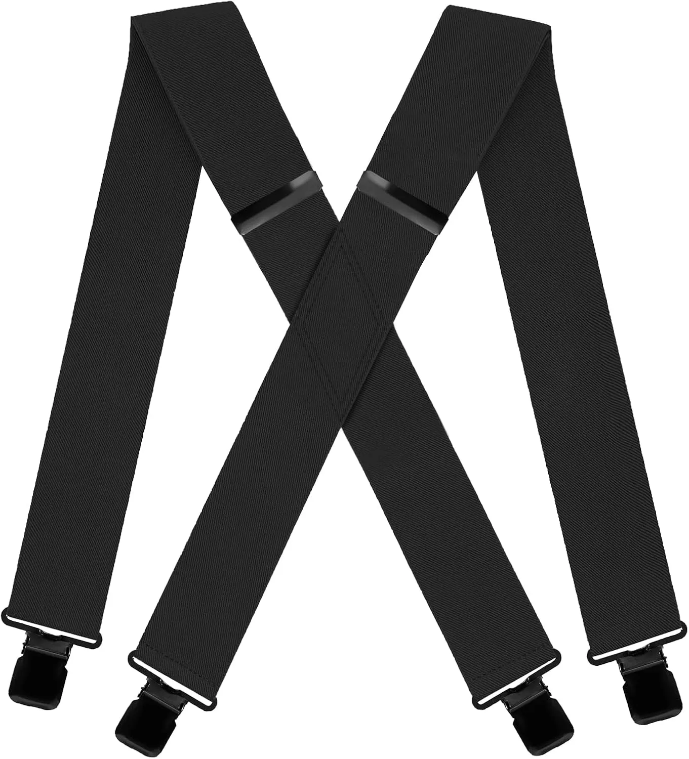 2 Inch Camo Suspenders for Men Heavy Duty Clips Hunting Camoflauge Elastic Braces