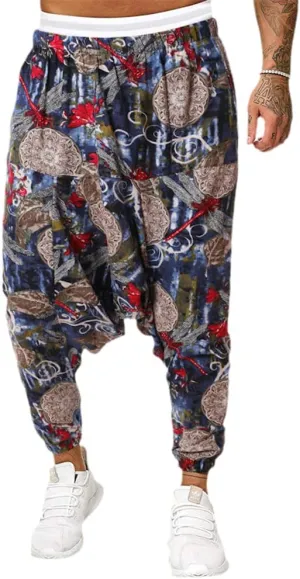 AAPAH Men Baggy Harem Pants Hip-hop Women Wide Leg Trousers Male Casual Long Pantalones Hombre