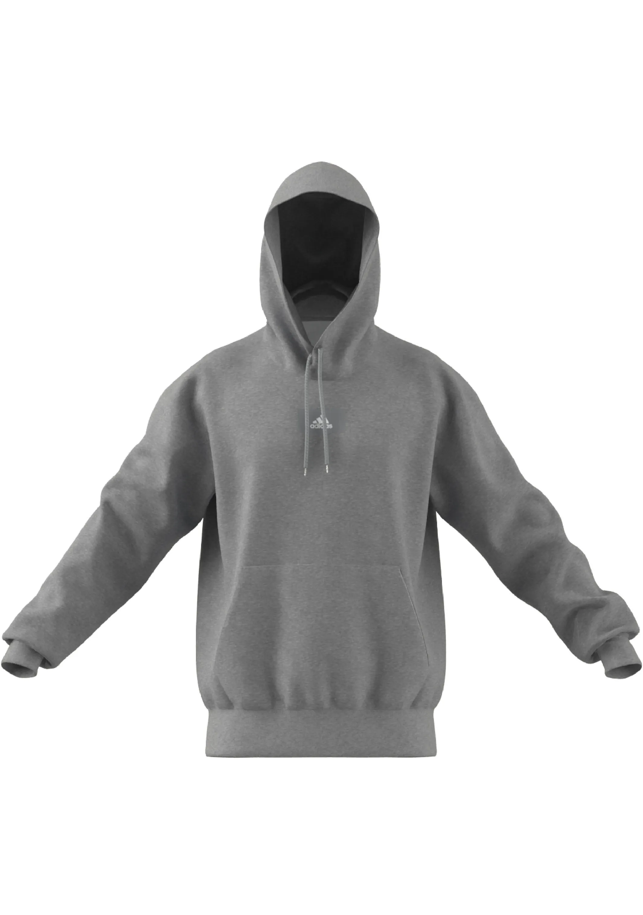 Adidas Men's Essentials Feelvivid Cotton Fleece Drop Shoulder Hoodie <BR> HK2830