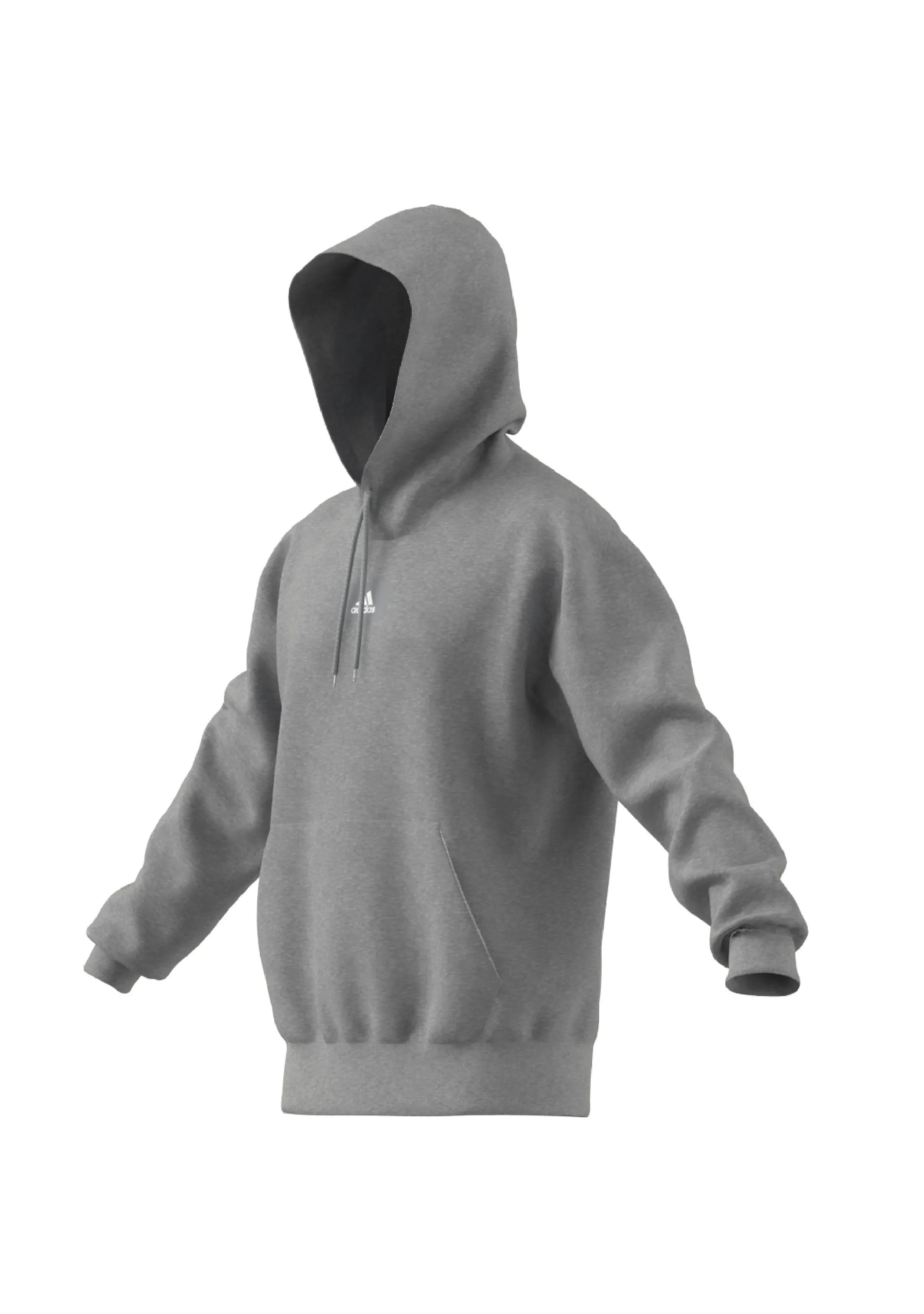 Adidas Men's Essentials Feelvivid Cotton Fleece Drop Shoulder Hoodie <BR> HK2830