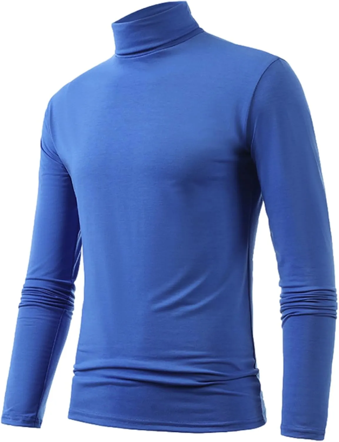ANUFER Mens 3 Pack Long Sleeve Compression Shirts - Sports Running Base Layer Tops - Thermal Mock Neck Undershirts