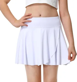 Athletic Skorts for Girls Tennis Golf Skirts with Shorts and Pockets Flowy Workout Golf Running Skirts Tie-Dye