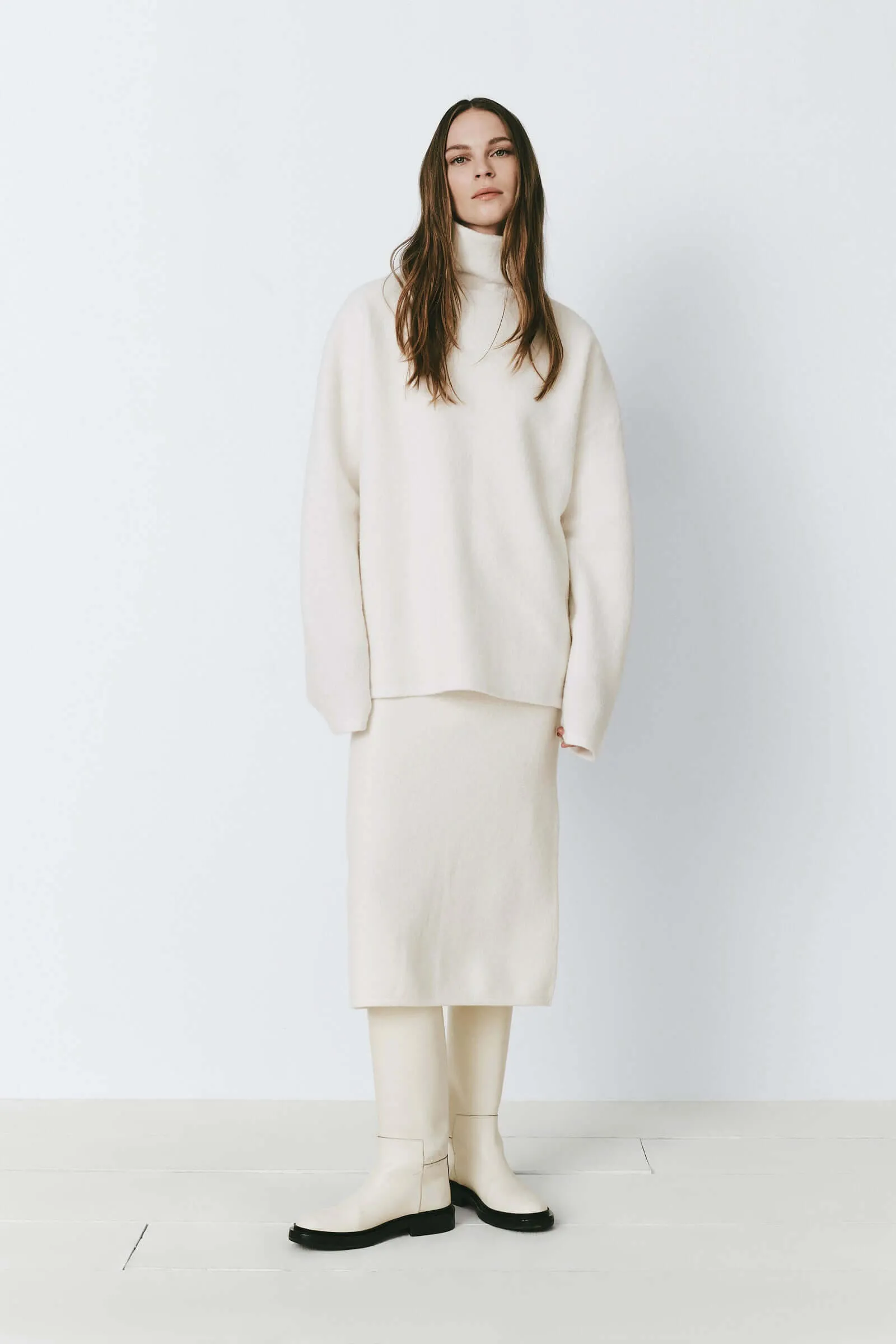 Benoit High Neck Wool Sweater