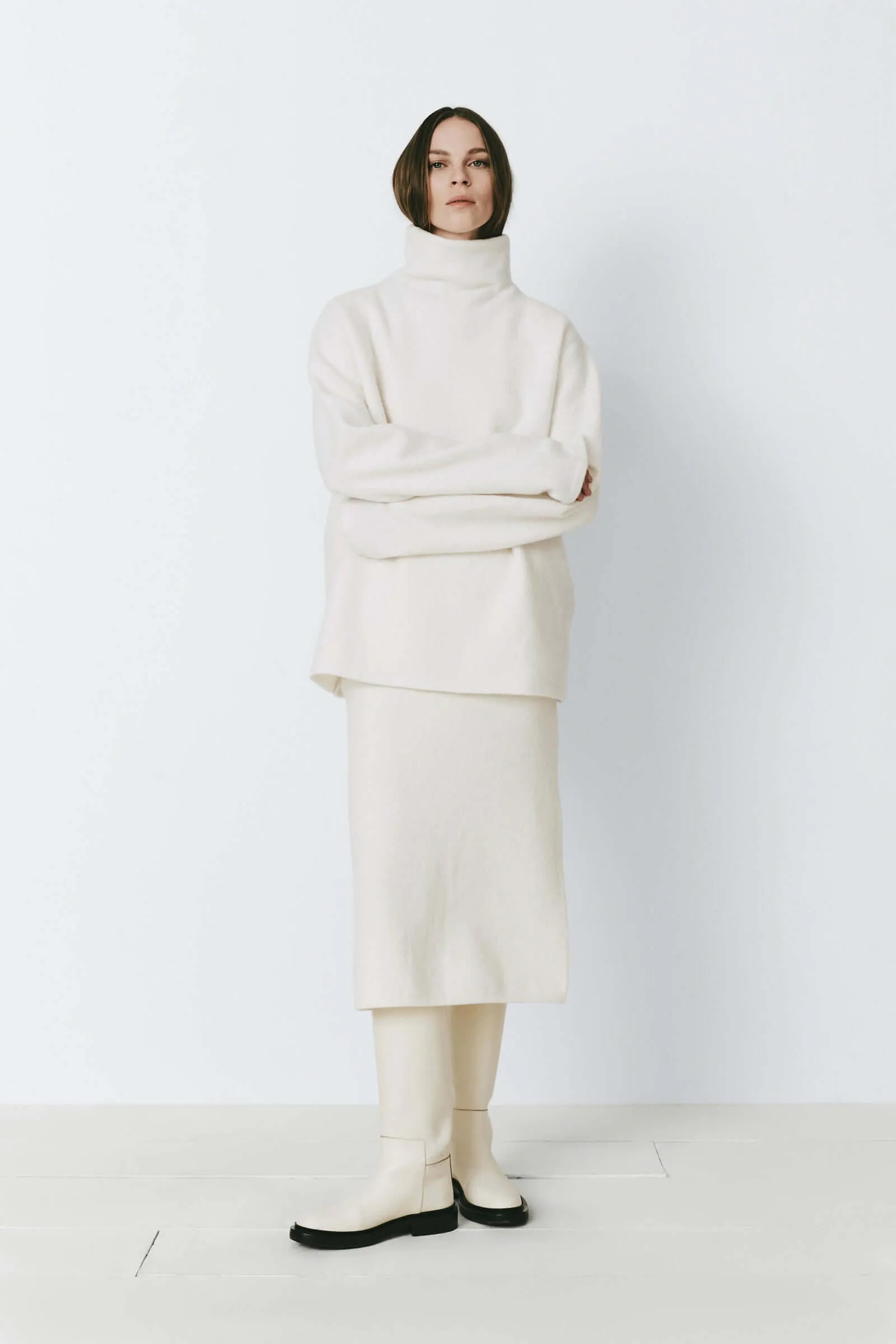 Benoit High Neck Wool Sweater