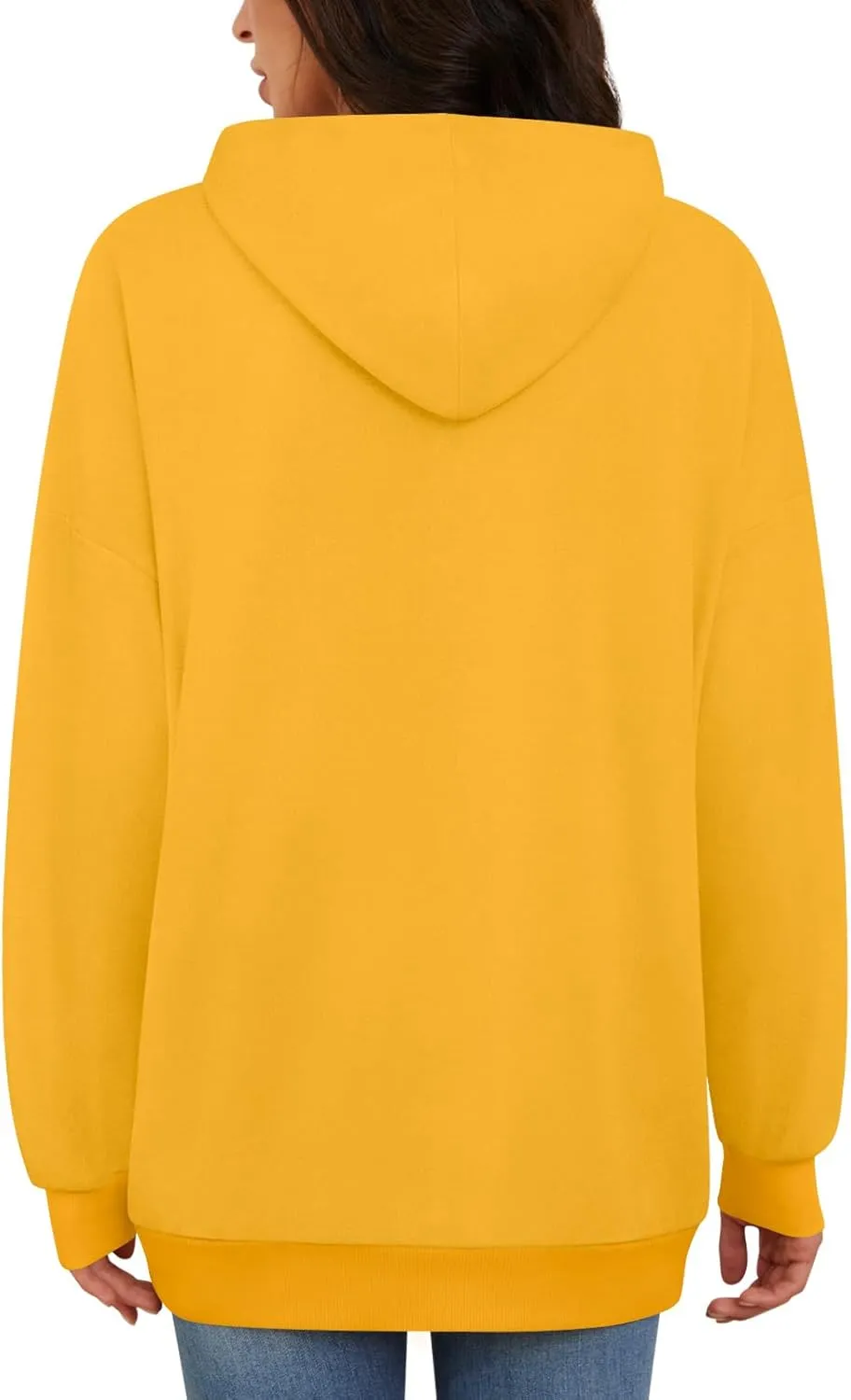 BISHUIGE Womens Sweatshirts Hoodies Long Sleeve Pullover Oversized Half Zip Casual Fashion Outfits Clothes 2025
