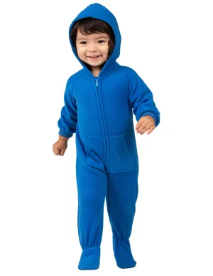 Brilliant Blue Infant Hoodie Fleece Onesie