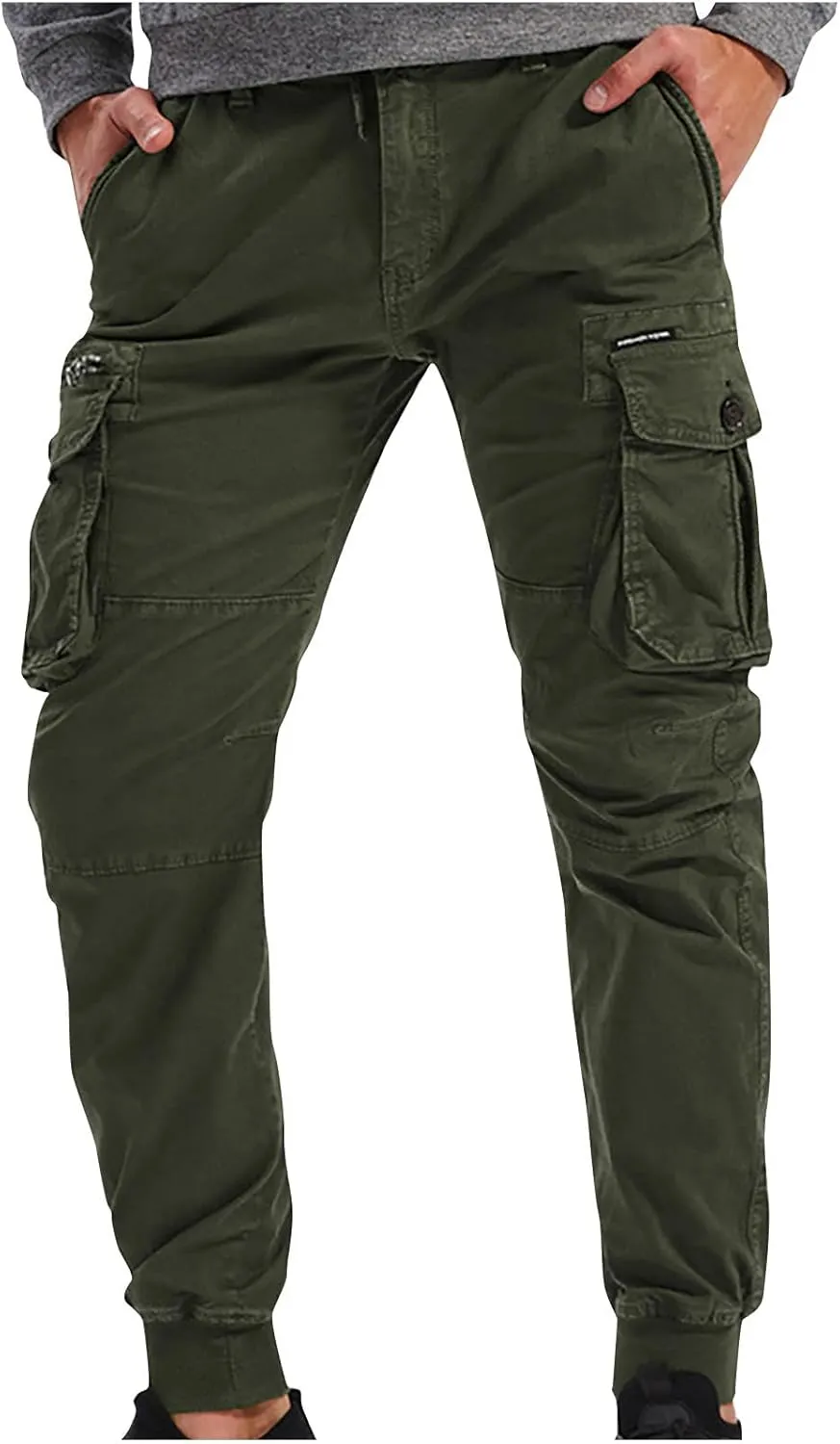 Cargo Pants for Men Chino Combat Sweatpants Mens Hiking Sports Tapered Joggers Manly Tactical Pants Multic Pockets
