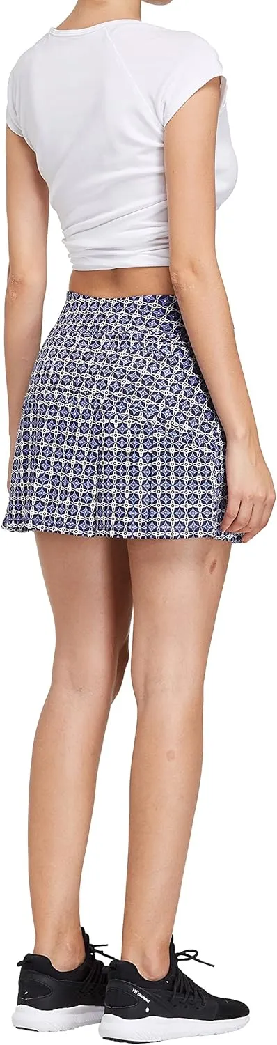 Cityoung Women's Athletic Pleated Golf Skirt with Shorts Pockets Running Tennis Workout Skorts