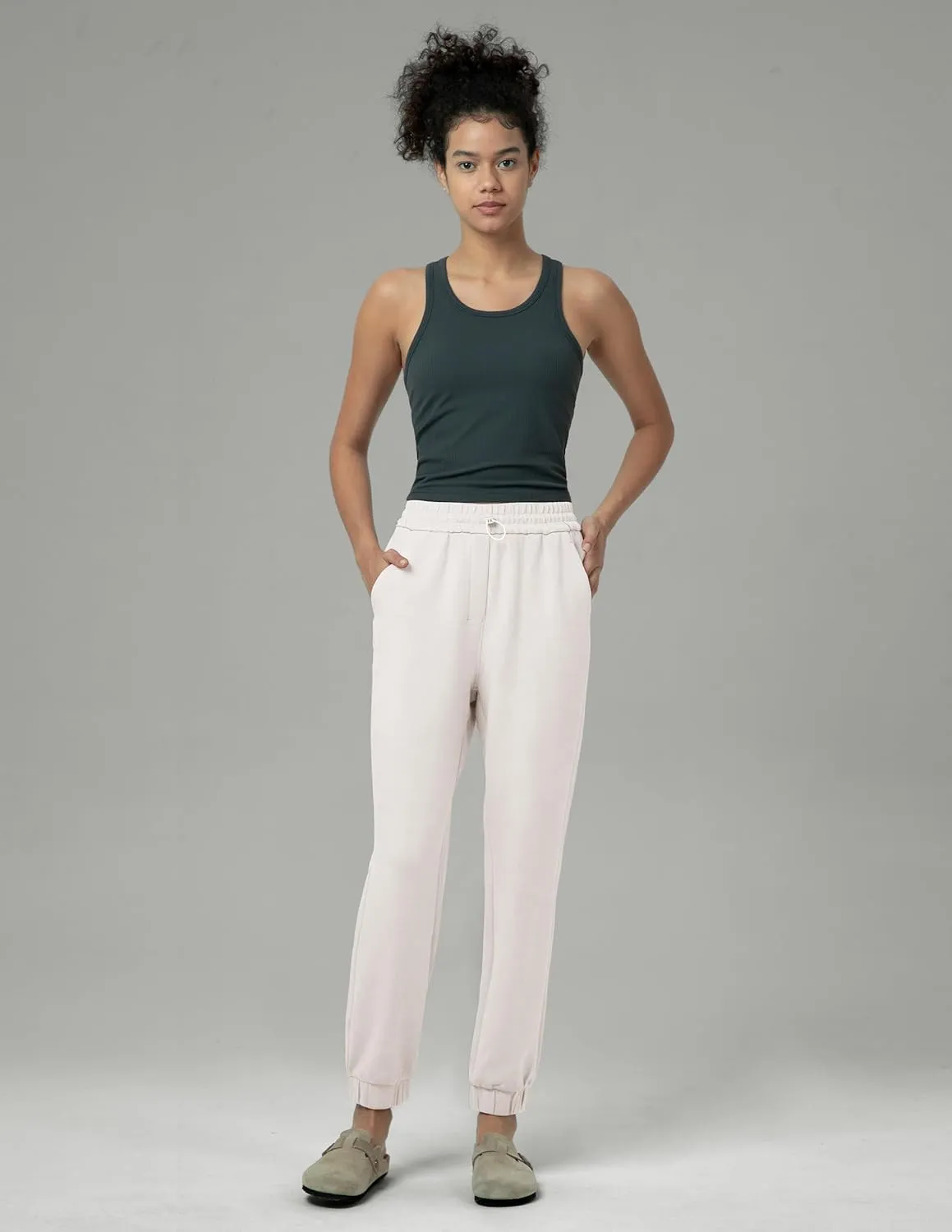 Colorfulkoala Women's High Waisted Ultra Soft Modal Joggers Running Sweatpants Casual Lounge Pants with Pockets