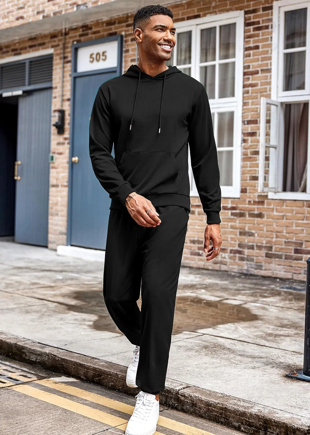 COOFANDY Men's Tracksuit 2 Piece Hoodie Athletic Sweatsuits Casual Jogging Suit Sets