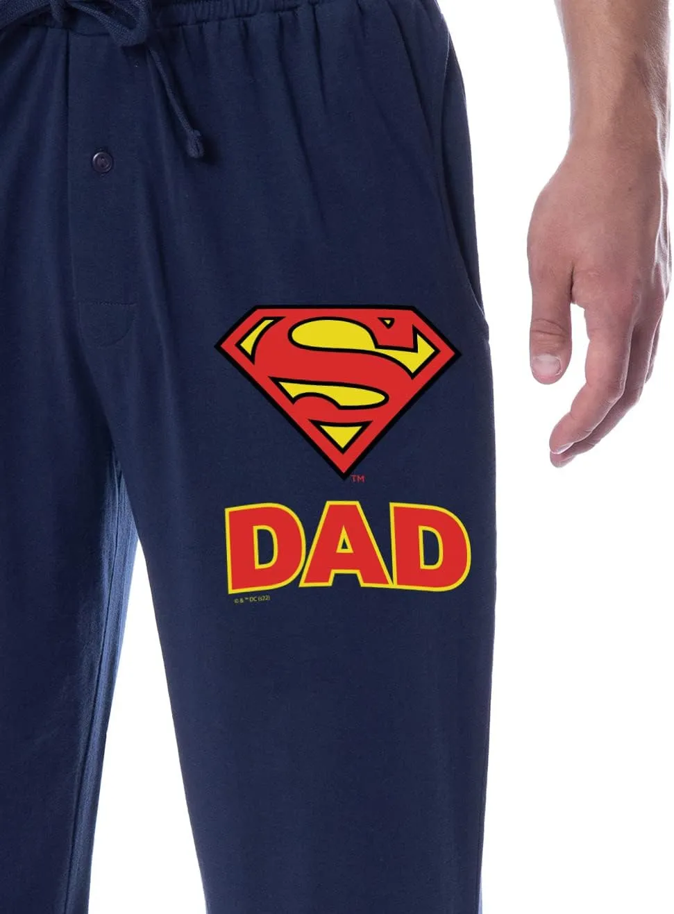 DC Comics Mens' Superman Super Dad Character Father's Day Classic Sleep Pajama Pants