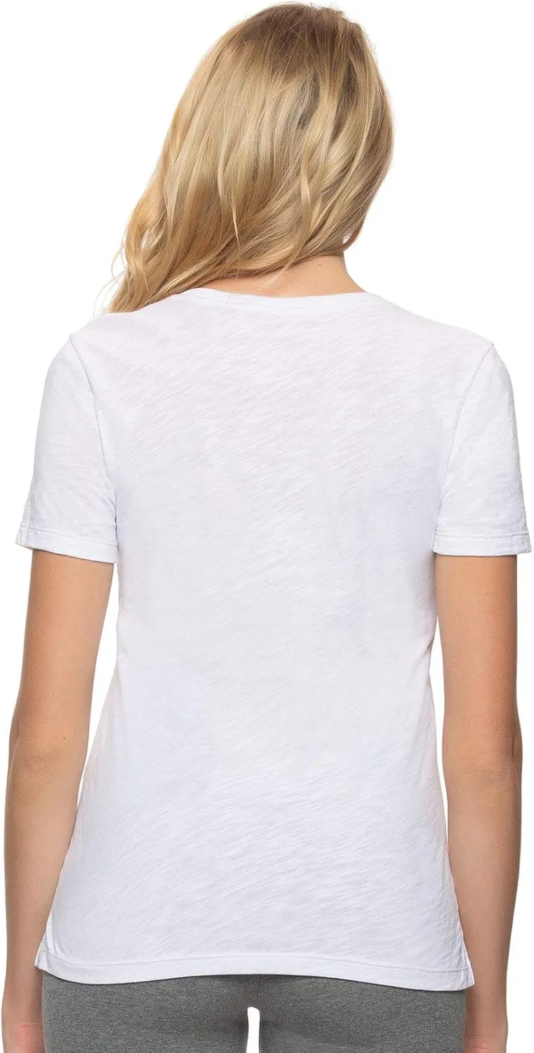Felina | Slub Jersey V-Neck T-Shirt | Short Sleeve | 2-Pack