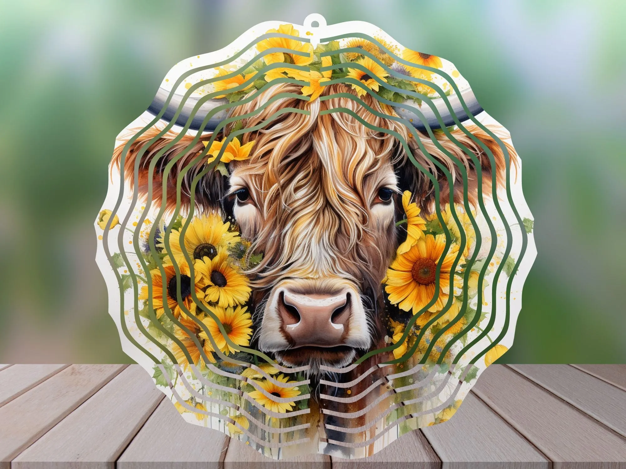 Garden Western Farm Themed Wind Spinners  - 10 Inch