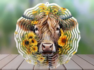 Garden Western Farm Themed Wind Spinners  - 10 Inch