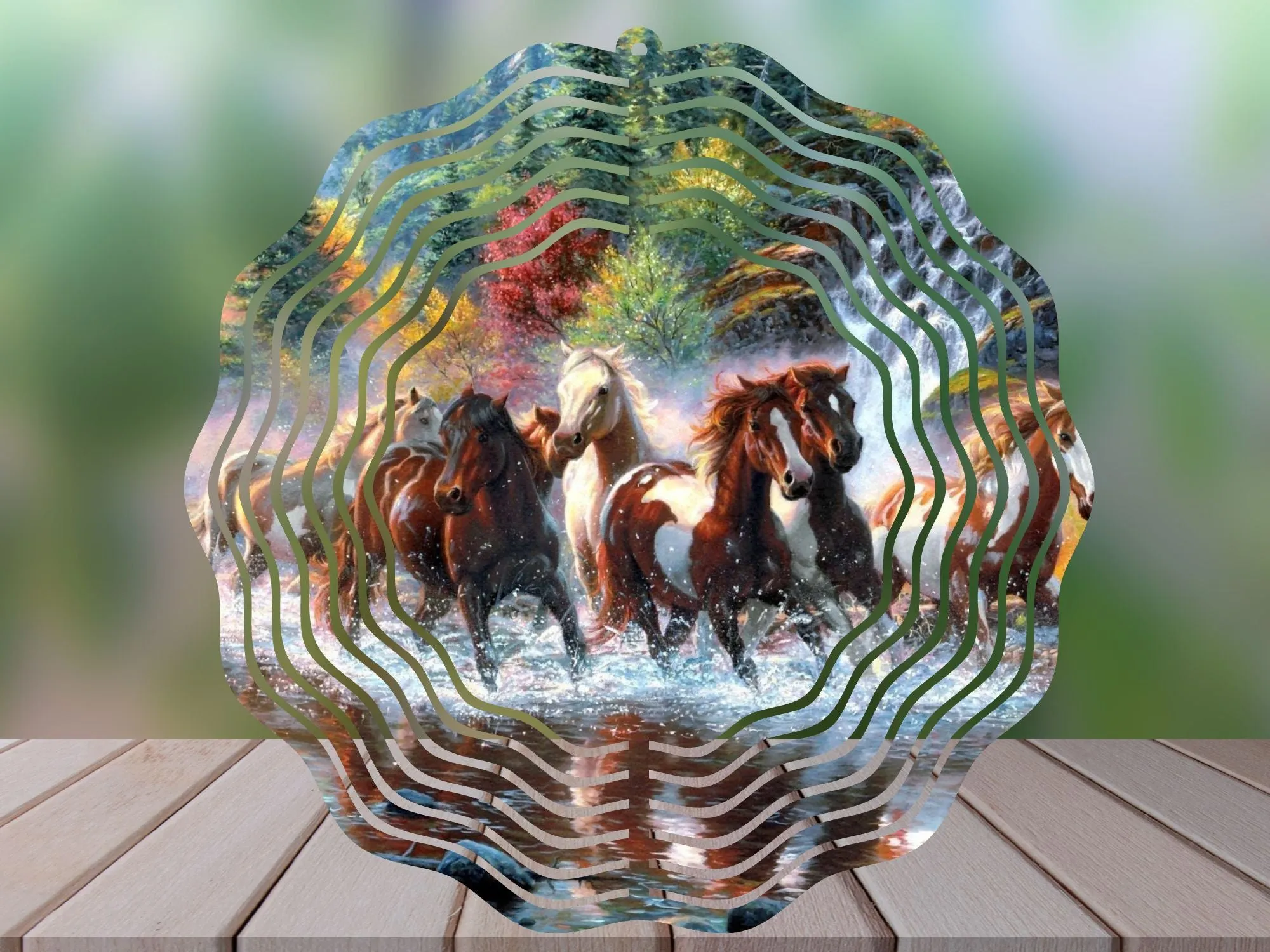 Garden Western Farm Themed Wind Spinners  - 10 Inch