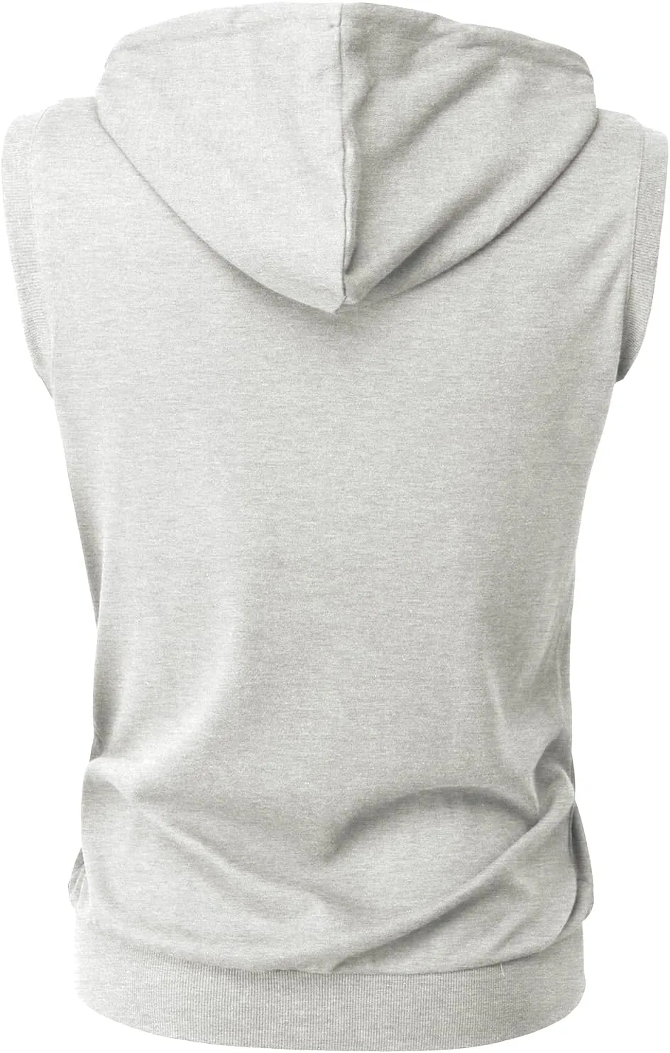 H2H Mens Casual Slim Fit Zip-up Sleeveless Hoodie Lightweight Workout Tank Tops Gym Hoodies