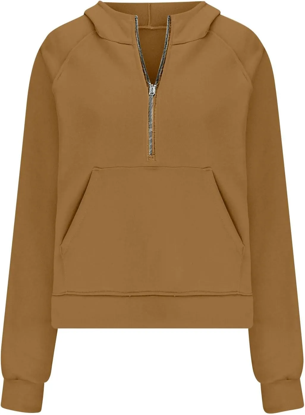 Half Zip Hoodies for Women Fall Fashion 2024 Fleece Oversized Sweatshirt Long Sleeve Cropped Pullover Y2K Clothes
