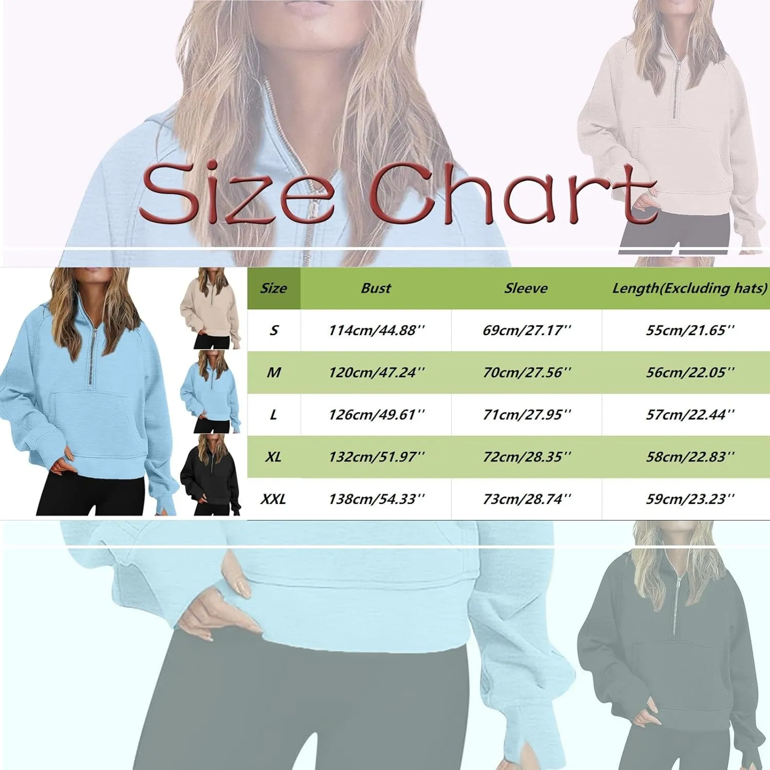 Half Zip Hoodies for Women Fall Fashion 2024 Fleece Oversized Sweatshirt Long Sleeve Cropped Pullover Y2K Clothes