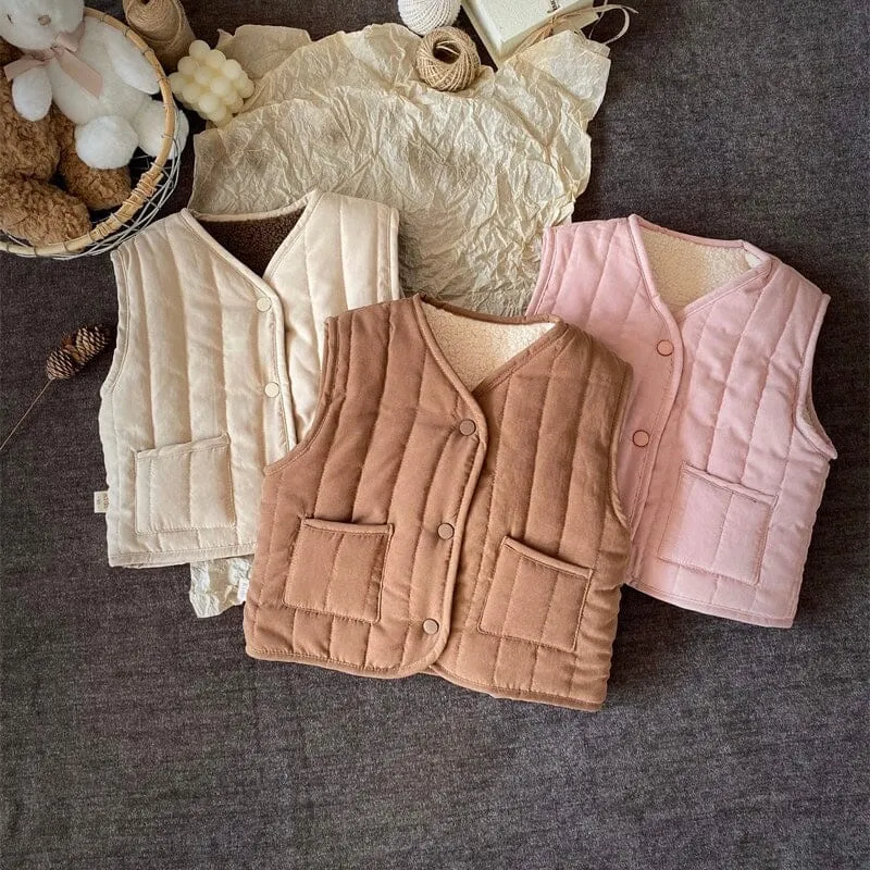 Jax Plush Quilted Reversible Vest