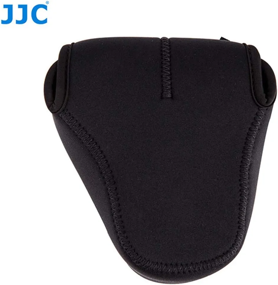 JJC Black Ultra Light Neoprene Camera Case for Fujifilm Fuji X-T100 X-T30 X-T20 X-T10  16-50mm/ 18-55mm/15-45mm/ 23mm Lens/50mm Lens, Pouch Bag for Olympus E-PL8 E-M5II E-M10 II, Canon M50 M5
