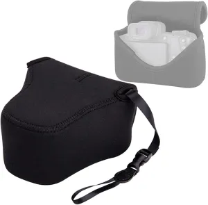 JJC Black Ultra Light Neoprene Camera Case for Fujifilm Fuji X-T100 X-T30 X-T20 X-T10  16-50mm/ 18-55mm/15-45mm/ 23mm Lens/50mm Lens, Pouch Bag for Olympus E-PL8 E-M5II E-M10 II, Canon M50 M5