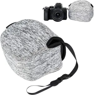 JJC Compact Case Pouch for Sony A6700 ZV-E10 II ZV-E1 E 16-50 & E 16mm F2.8 / R50 with RF-S 18-45 &RF 50mm F1.8 / Zfc with DX 16-50mm / Z50 with DX 16-50 and HN-40 Lens Hood/X-S20 with XC 15-45mm