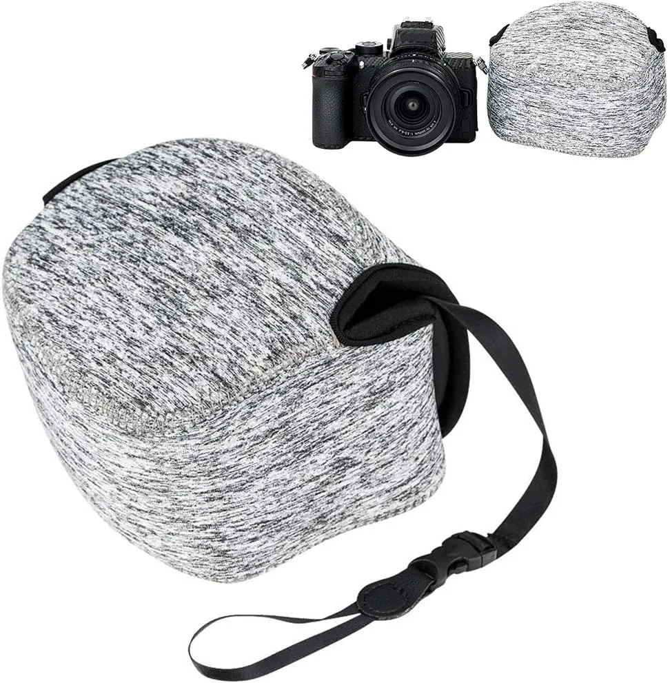 JJC Compact Case Pouch for Sony A6700 ZV-E10 II ZV-E1 E 16-50 & E 16mm F2.8 / R50 with RF-S 18-45 &RF 50mm F1.8 / Zfc with DX 16-50mm / Z50 with DX 16-50 and HN-40 Lens Hood/X-S20 with XC 15-45mm