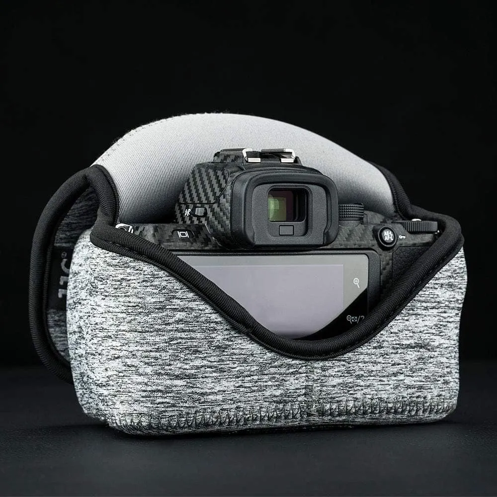 JJC Compact Case Pouch for Sony A6700 ZV-E10 II ZV-E1 E 16-50 & E 16mm F2.8 / R50 with RF-S 18-45 &RF 50mm F1.8 / Zfc with DX 16-50mm / Z50 with DX 16-50 and HN-40 Lens Hood/X-S20 with XC 15-45mm