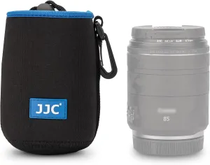 JJC Drawstring Neoprene Camera Lens Pouch Case, Protective Lens Bag for Mirrorless Lenses Up to 3.3 x 5.1 (D X H) for Canon RF 85mm EF-S 18-135mm Sony E 18-105mm E 55-210mm and More