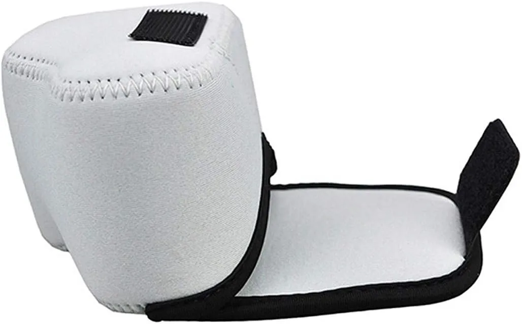 JJC Gray Ultra Light Neoprene Camera Case Pouch Bag, Compatible with Sony a6600 a6500 a6400 a6300 a6100 a6000 a5100 with Sony SELP1650 16-50mm Zoom Pancake Lens, Size 120 x 73 x 87mm