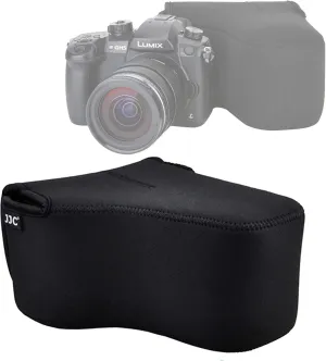 JJC Ultra Light Neoprene Camera Case Pouch Bag for Canon EOS R EOS RP  24-105mm Lens, 80D 70D 750D  18-135/17-85/18-55mm, Nikon D7500 D7200 D5500, Panasonic GH5 GH5S  12-60mm Lens, Water Resistant
