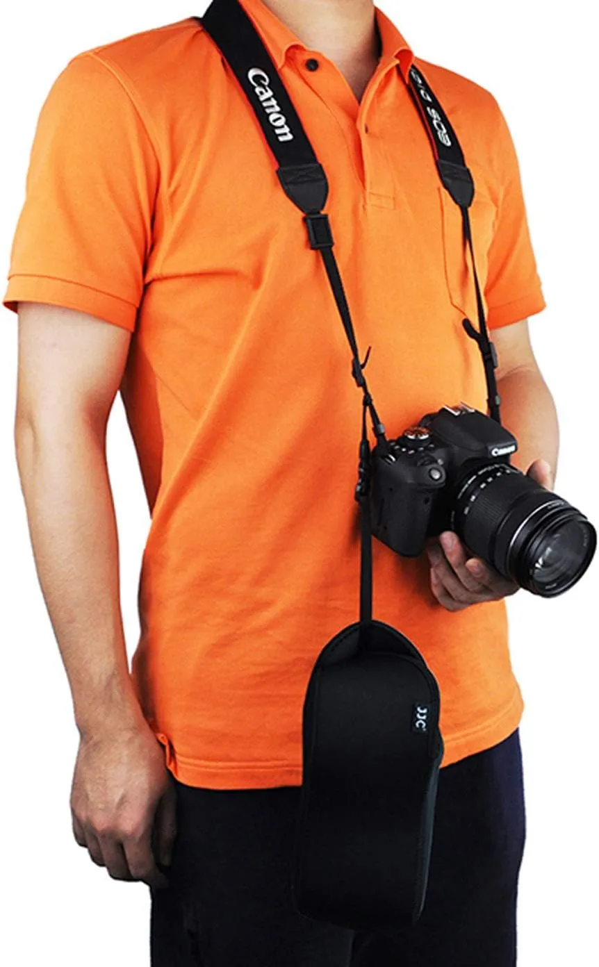 JJC Ultra Light Neoprene Camera Case Pouch Bag for Canon EOS R EOS RP  24-105mm Lens, 80D 70D 750D  18-135/17-85/18-55mm, Nikon D7500 D7200 D5500, Panasonic GH5 GH5S  12-60mm Lens, Water Resistant