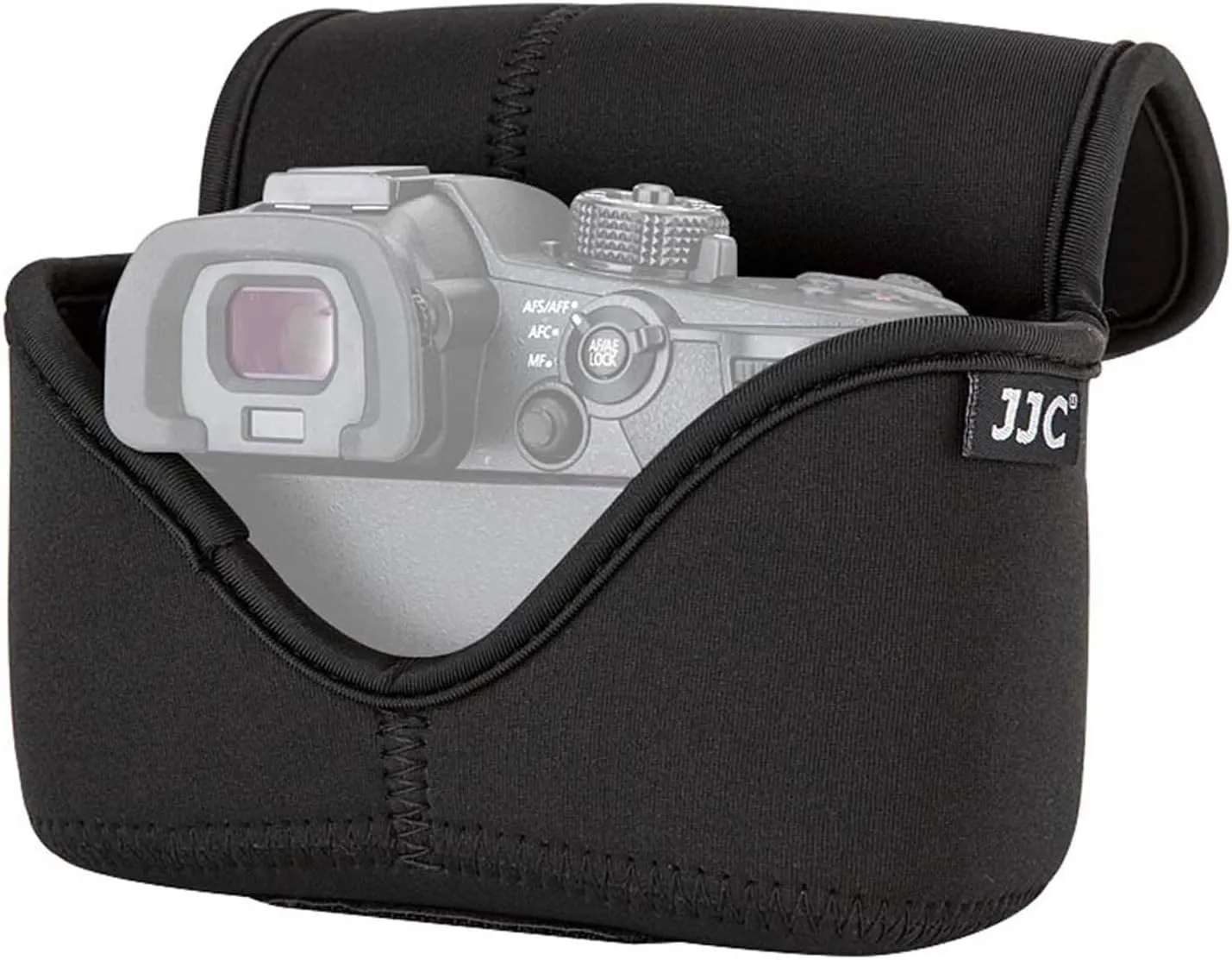 JJC Ultra Light Neoprene Camera Case Pouch Bag for Canon EOS R EOS RP  24-105mm Lens, 80D 70D 750D  18-135/17-85/18-55mm, Nikon D7500 D7200 D5500, Panasonic GH5 GH5S  12-60mm Lens, Water Resistant