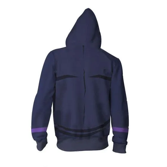 JoJo's Bizarre Adventure Hoodies - Leone Abbacchio Purple Zip Up Hoodie