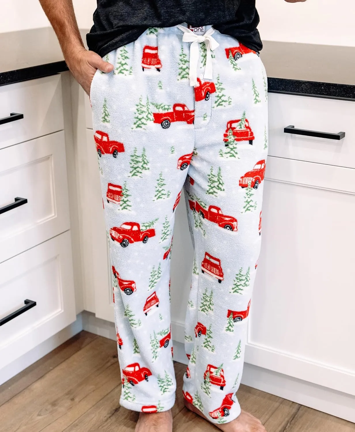 Lazy One Men's Fleece Pajama Pants, Nordic Fleece Pajama Bottoms for Men, Warm Pajama Pants