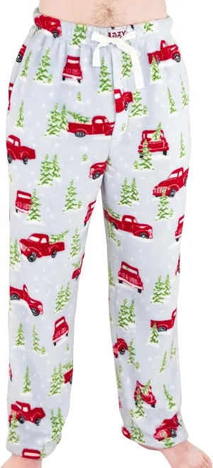 Lazy One Men's Fleece Pajama Pants, Nordic Fleece Pajama Bottoms for Men, Warm Pajama Pants