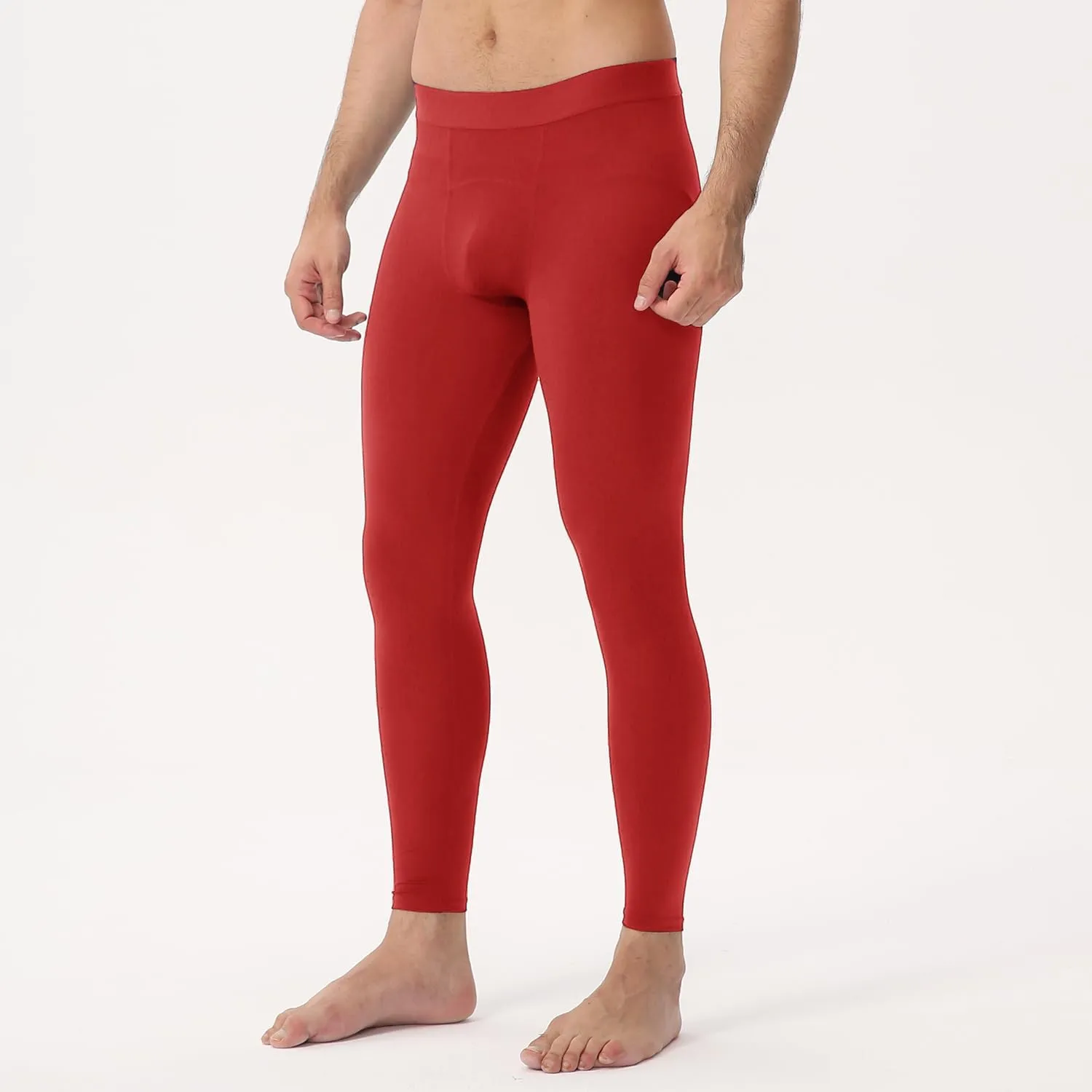 Men Compression Pants Football Basketball Leggings Spandex Tights for Active Athletic Workout Running Cool Dry