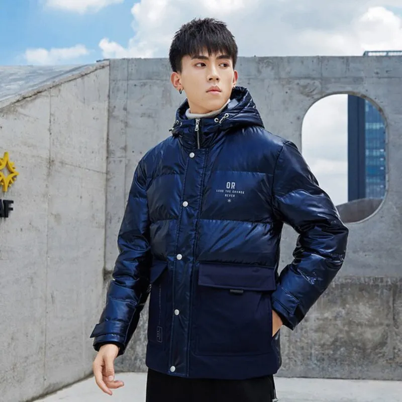 Men's Casual Thick Hooded Down Jacket