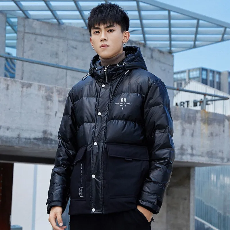 Men's Casual Thick Hooded Down Jacket