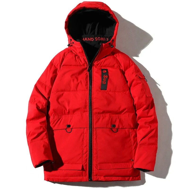 Men's Casual Thick Pocketed Down Jacket