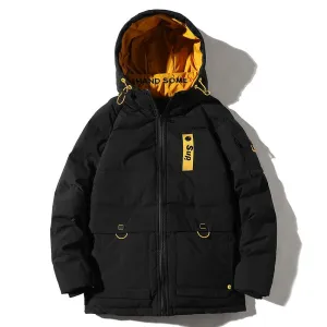Men's Casual Thick Pocketed Down Jacket
