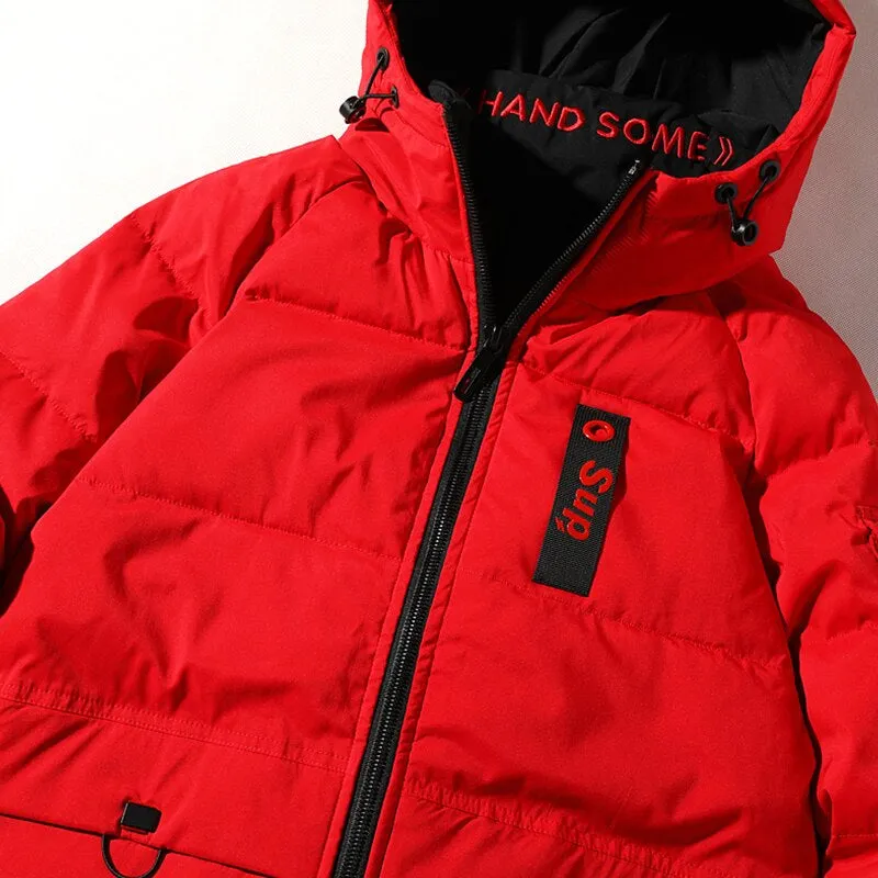 Men's Casual Thick Pocketed Down Jacket
