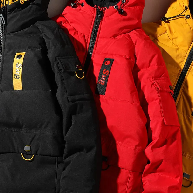 Men's Casual Thick Pocketed Down Jacket