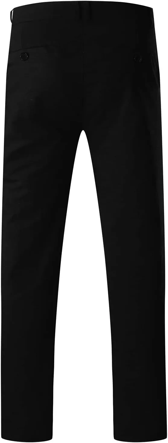 Men's Chino Pants Slim Fit Stretch Comfy Lightweight Dress Pants Skinny Straight Formal Pants Casual Business Trousers