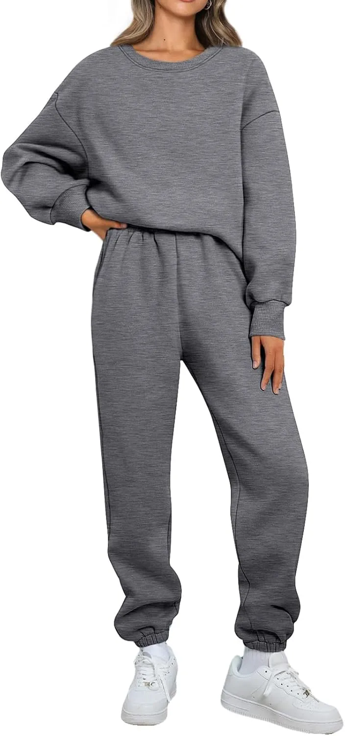 Mmoneyake Womens Track Suits 2 Piece Set Lounge Hoodie Sweatsuit Sets Fashion Oversized Sweatshirt Baggy Sweatpants Outfits