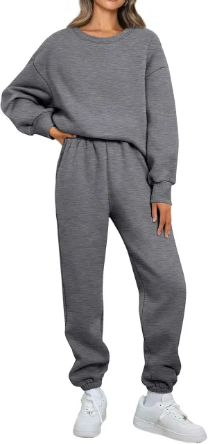 Mmoneyake Womens Track Suits 2 Piece Set Lounge Hoodie Sweatsuit Sets Fashion Oversized Sweatshirt Baggy Sweatpants Outfits