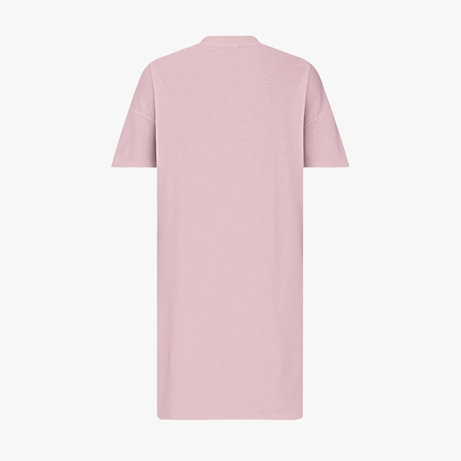 NaRHbrg Women's Plus Size Casual T-Shirt Dress Loose Fit V-Neck Short Sleeve Summer Midi Dresses Sundress with Pockets