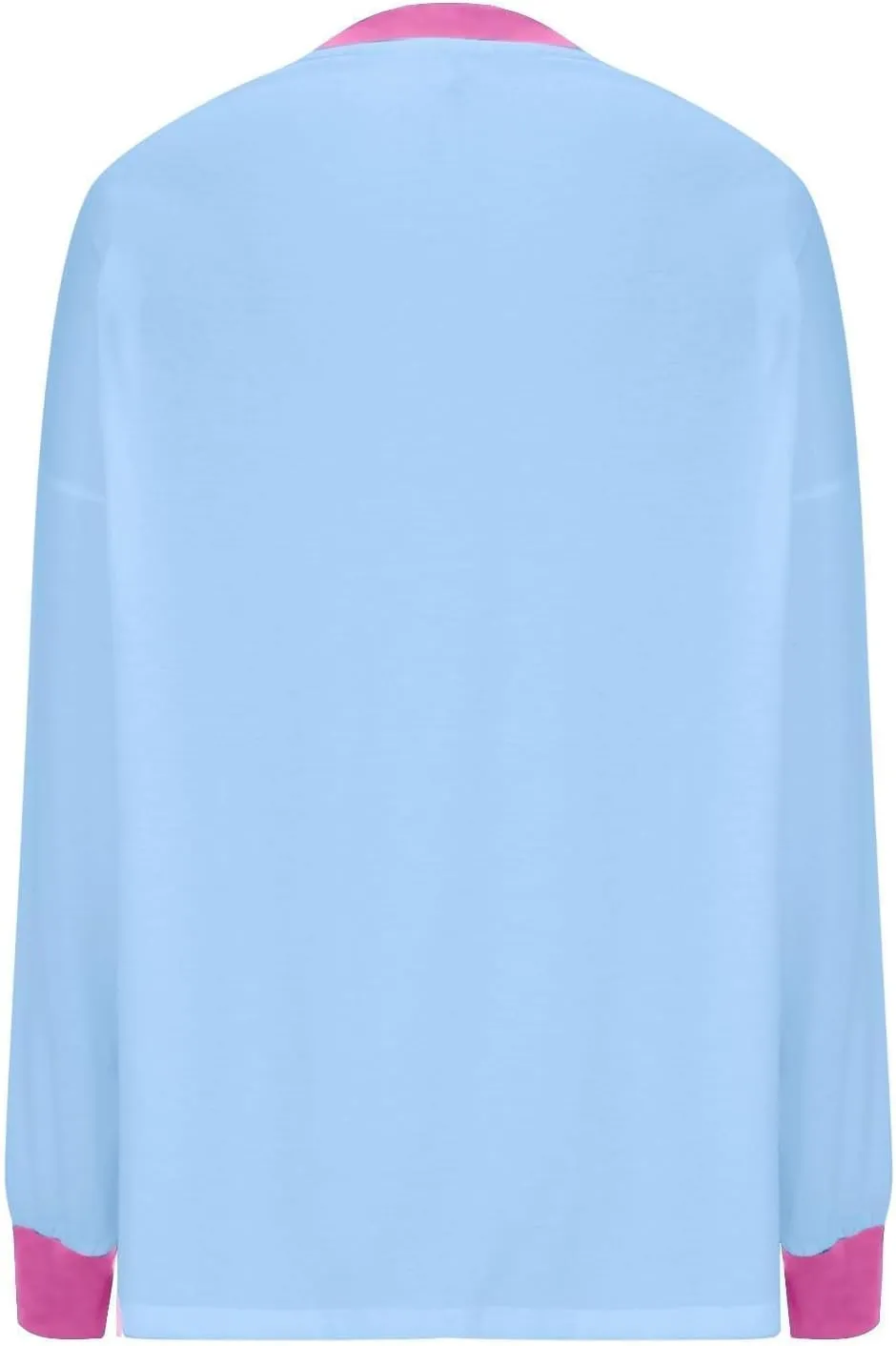 Plus Size Tops for Women Casual Long Sleeve Hoodie Round Neck Color Block Sweatshirts Daily Trendy Pullover Top