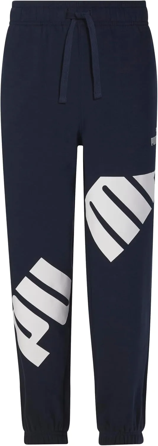 PUMA Boys' Core Logo Jogger, Side Seam Pockets, Elastic Waistband, Pull on Pant