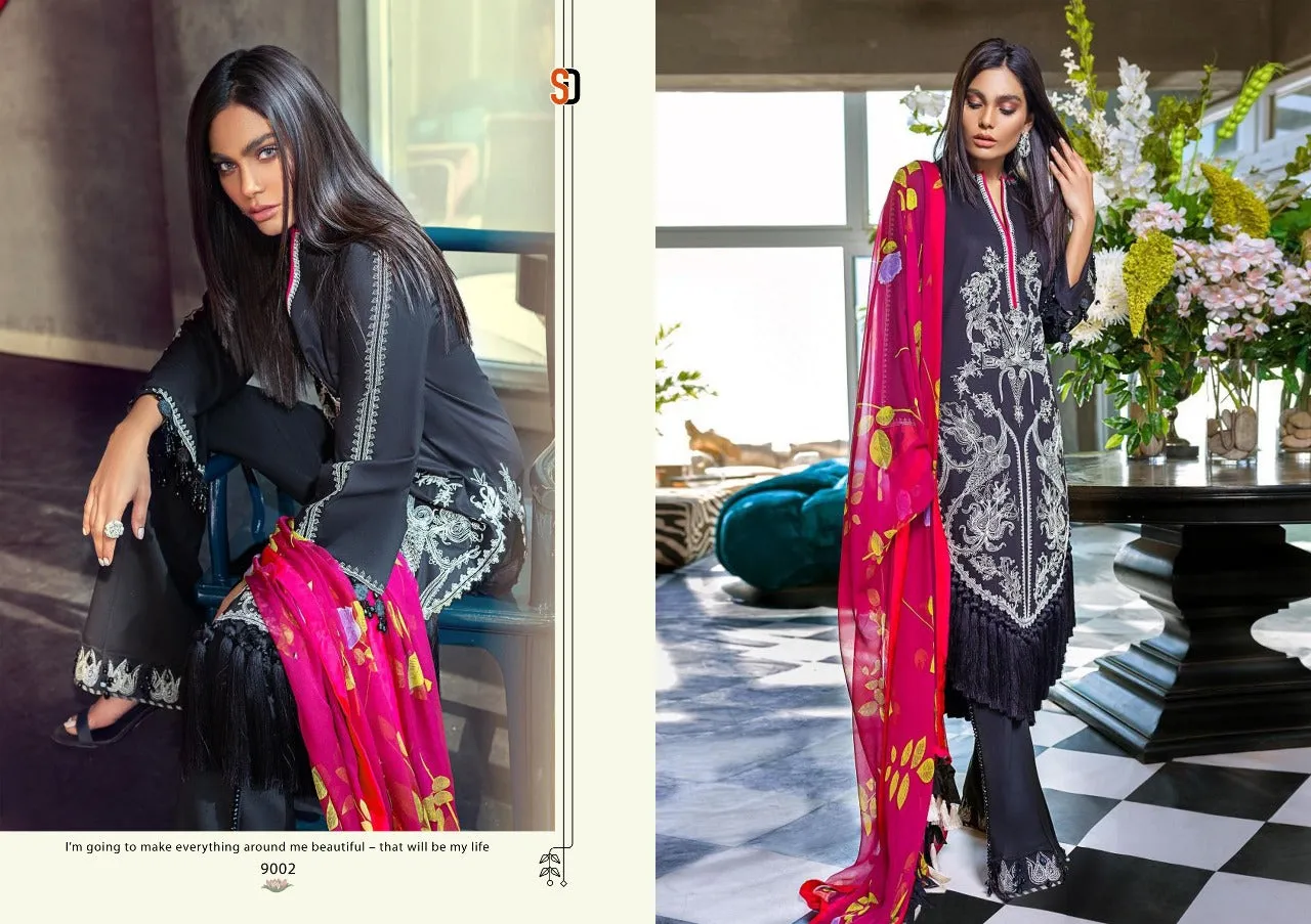 SHRADHHA DESIGNER SANA SAFINA PAKISTANI JAM COTTON SUIT COLLECTION